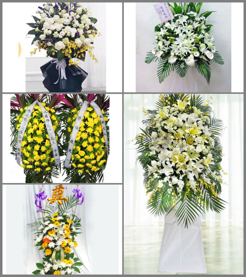 云南丽江玉龙县奉科乡白事花篮预定