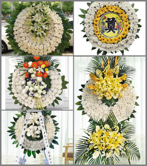云南丽江玉龙县奉科乡花圈速递